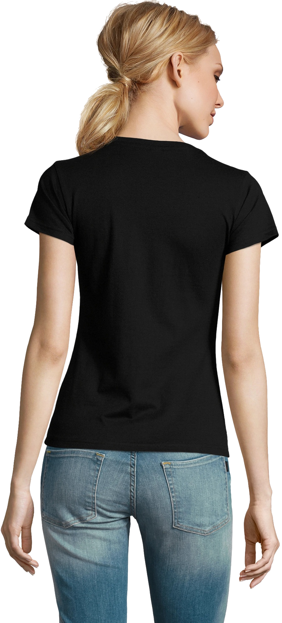 Футболка женская хлопковая Sol’s Imperial women 11502309 L насыщенный черный фото 2