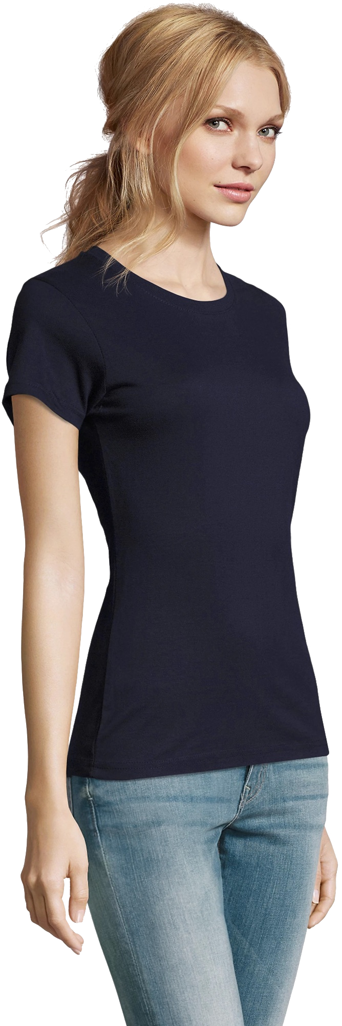 Футболка бавовняна жіноча Sol’s Imperial women 11502319 L темно-синійфото3