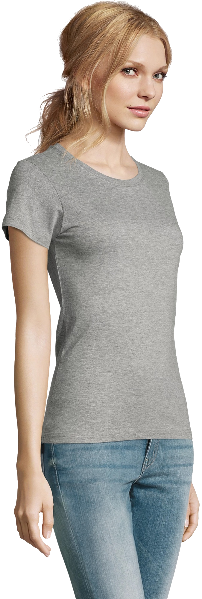 Футболка женская Sol’s Imperial women 11502350 L серый меланж фото 