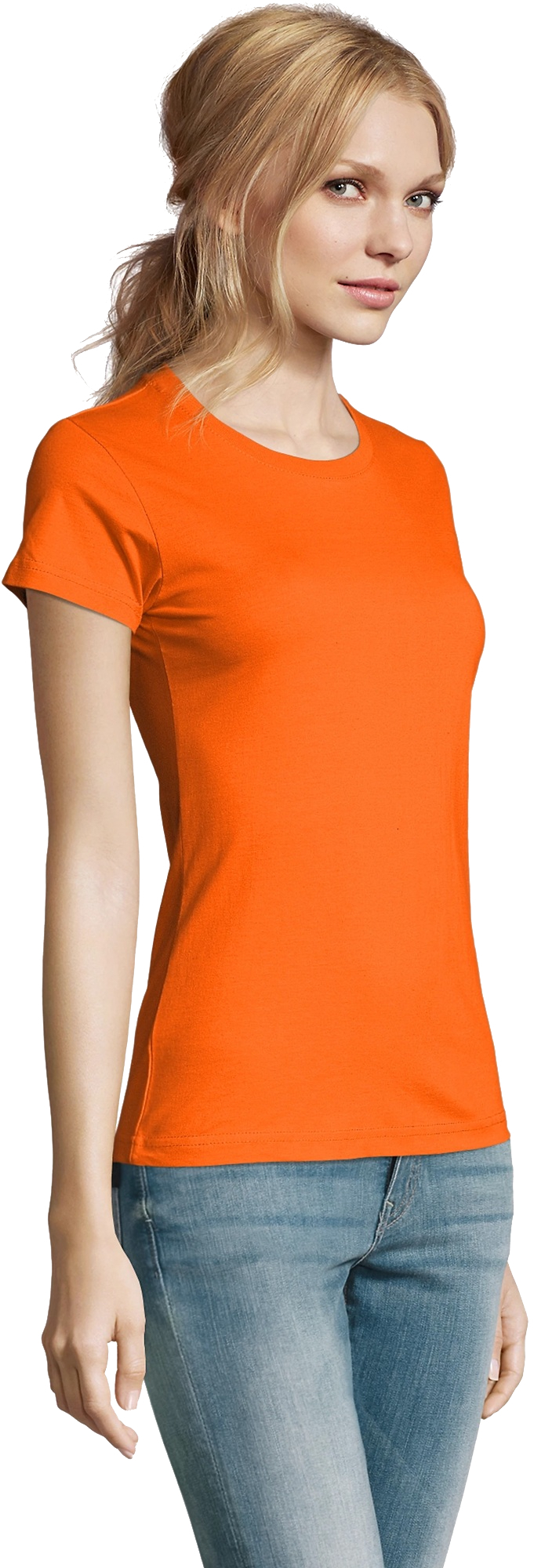 Футболка бавовняна жіноча Sol’s IMPERIAL WOMEN 11502400 L помаранчевийфото3