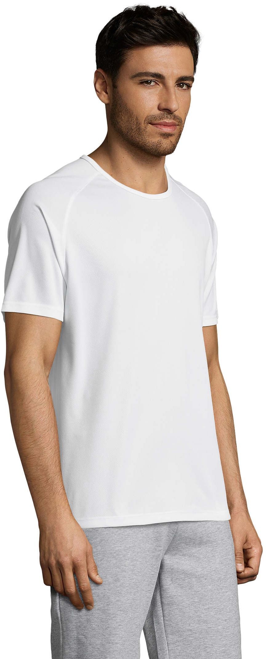 Футболка спортивна чоловіча Sol’s SPORTY 11939102 L білийфото3