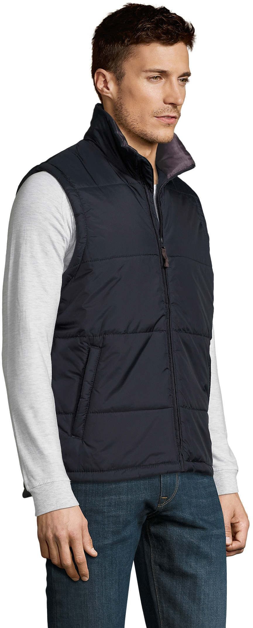 Жилет мужской Sol’s WARM 44002318 L темно-синий фото 3