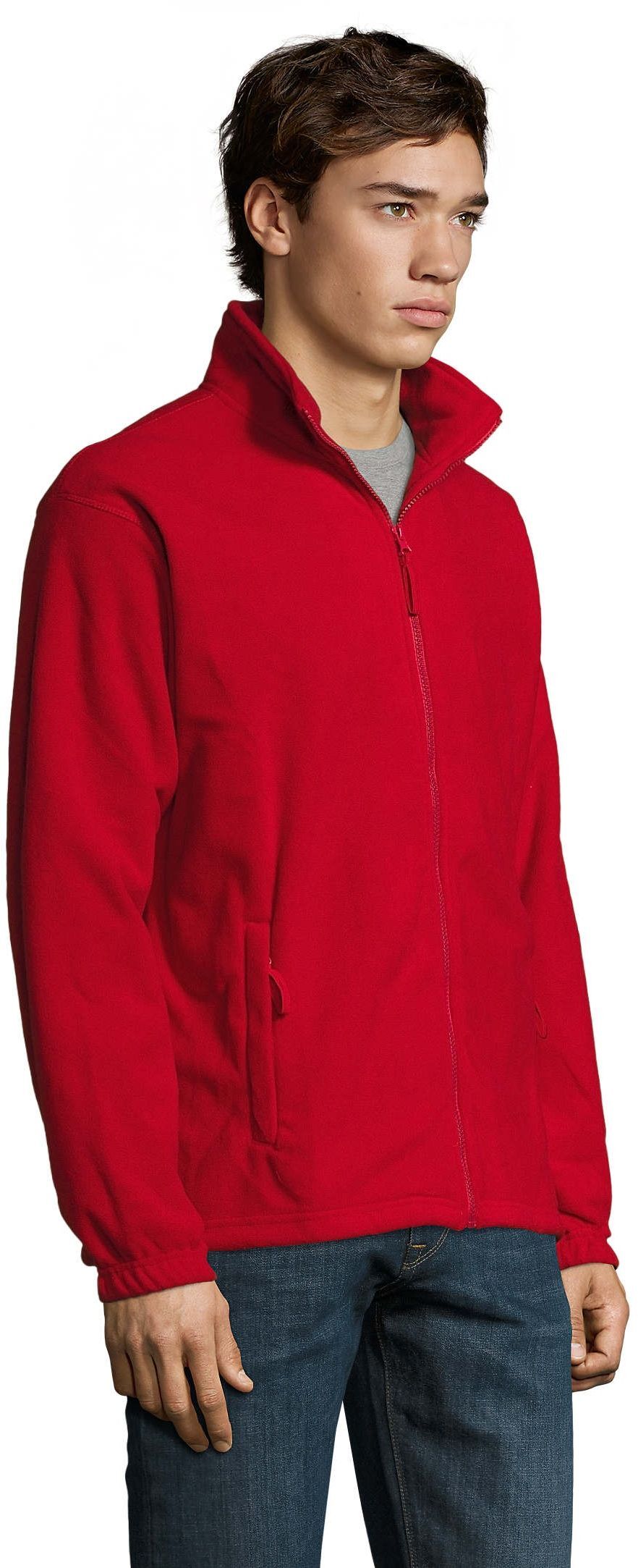 Флисовая кофта мужская Sol’s NORTH 55000145 L красный фото 3