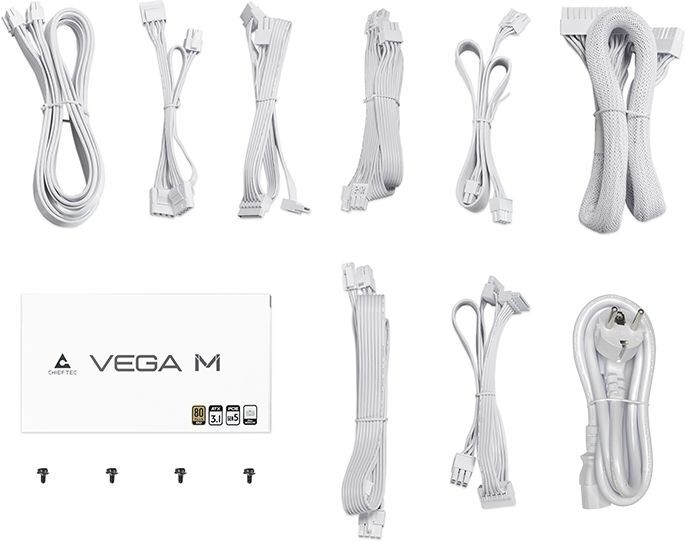 Блок питания CHIEFTEC Vega M 750W White (PPG-750-CW) фото 