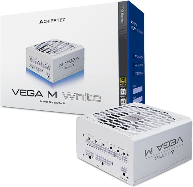 Блок питания CHIEFTEC Vega M 750W White (PPG-750-CW) фото 