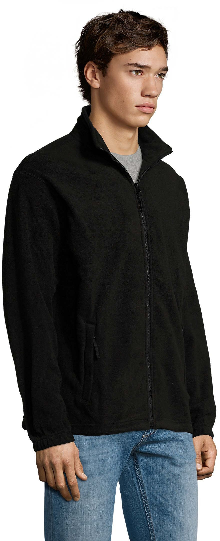 Флисовая кофта мужская Sol’s NORTH 55000312 L черный фото 3