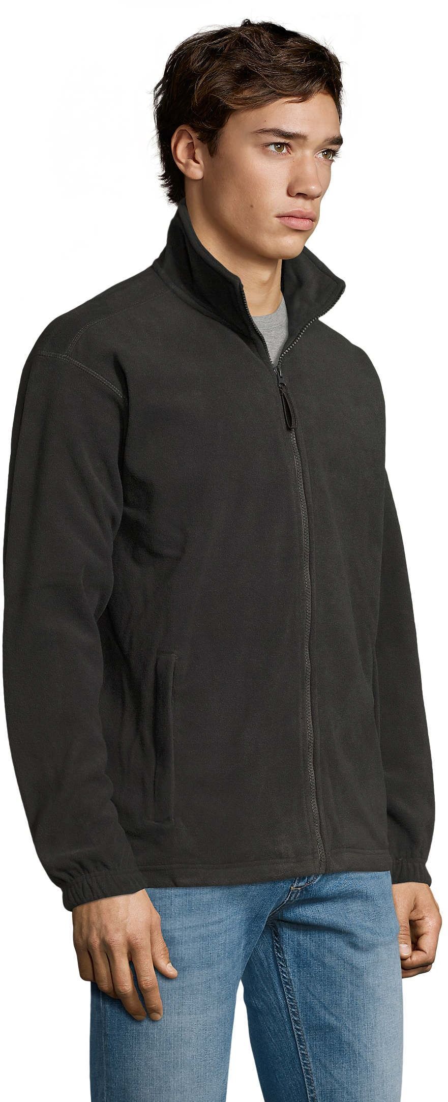 Флисовая кофта мужская Sol’s NORTH 55000370 L угольно-серый фото 3