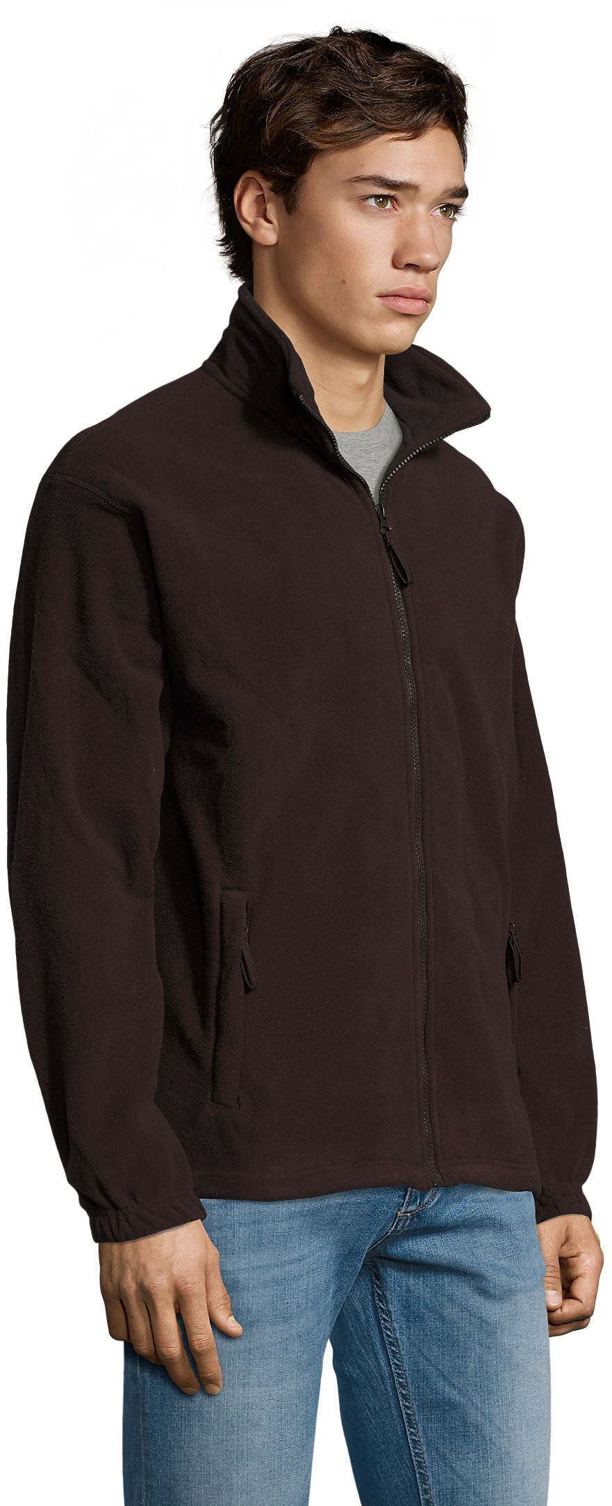 Флисовая кофта мужская Sol’s NORTH 55000394 L Коричневый фото 3