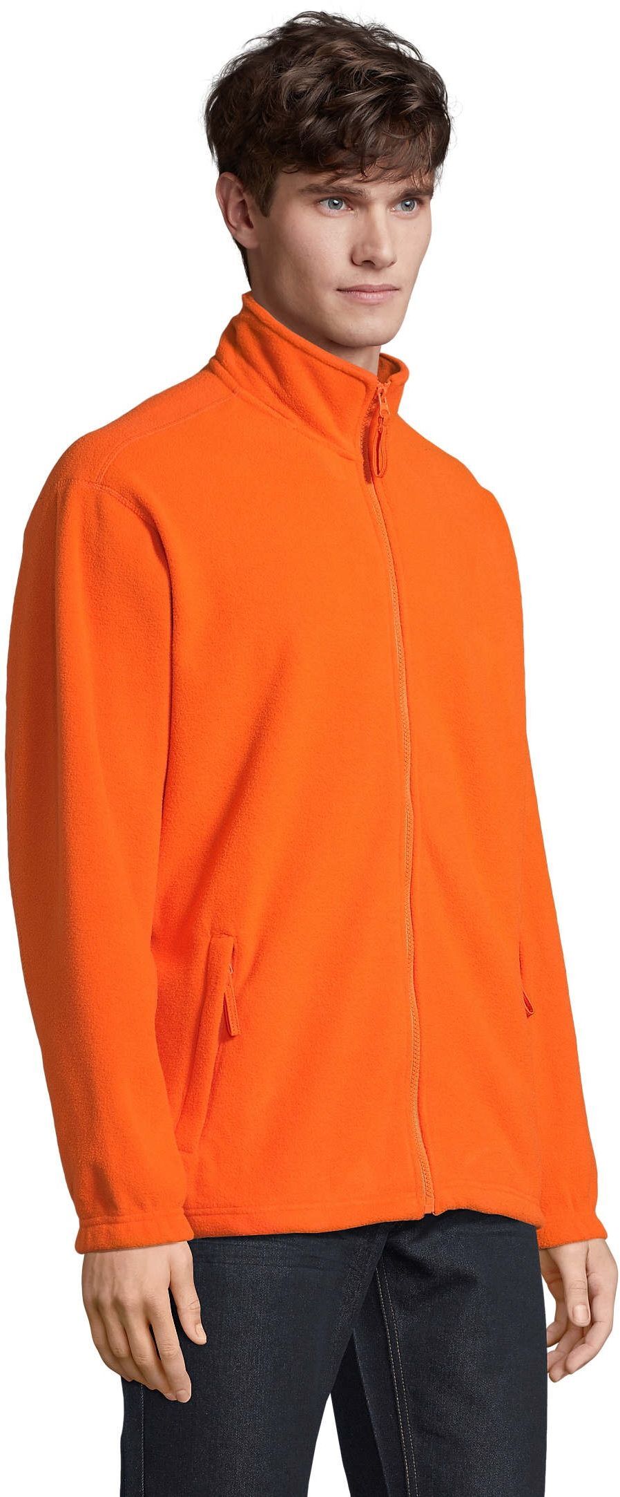 Флисовая кофта мужская Sol’s NORTH 55000400 L оранжевый фото 3