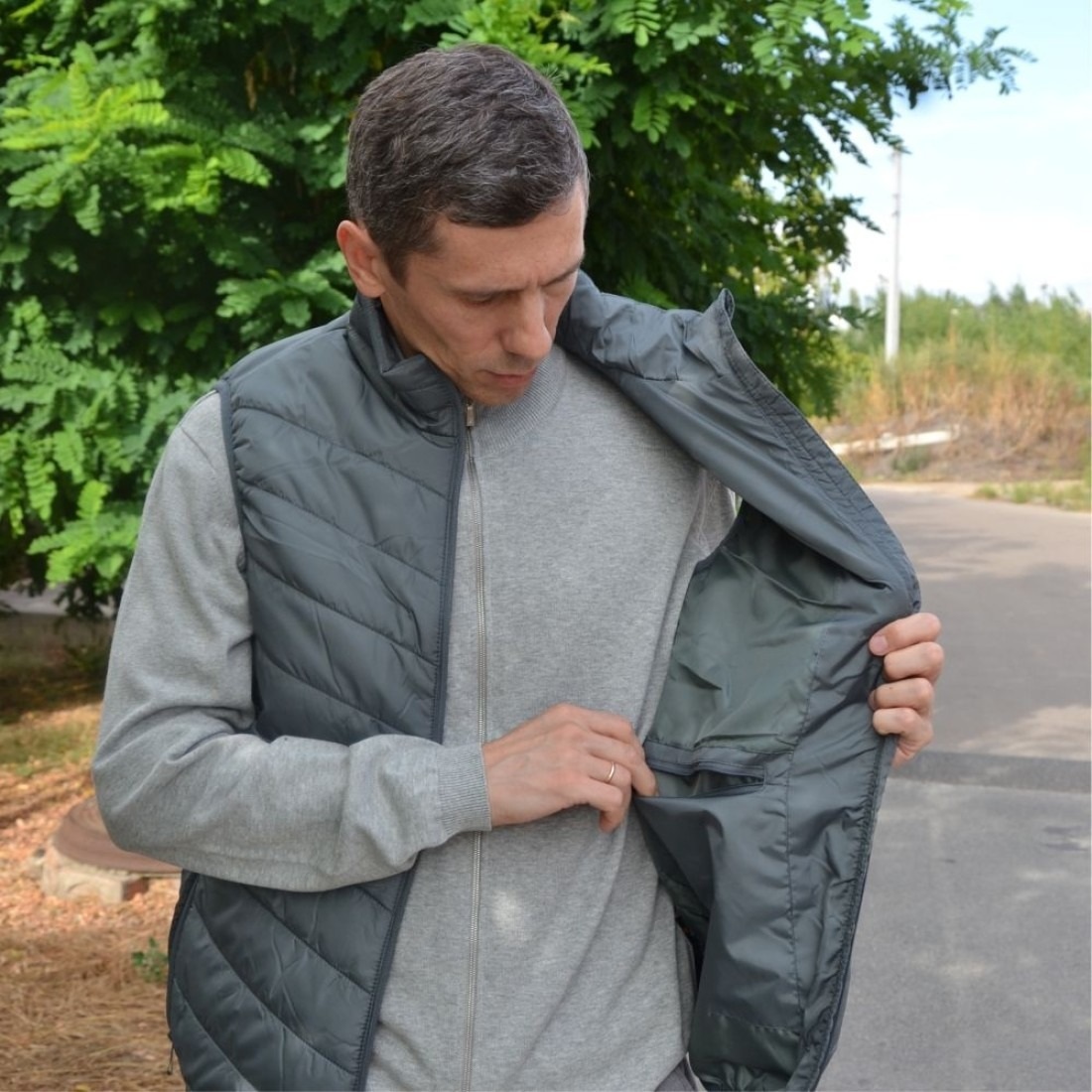 Жилет Thermalli La Grave 10100205-07 3XL серый фото 6