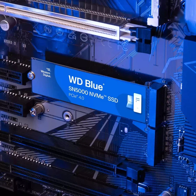 SSD накопитель WD G4 M.2 NVME 500GB BLUE SN5000 (WDS500G4B0E) фото4