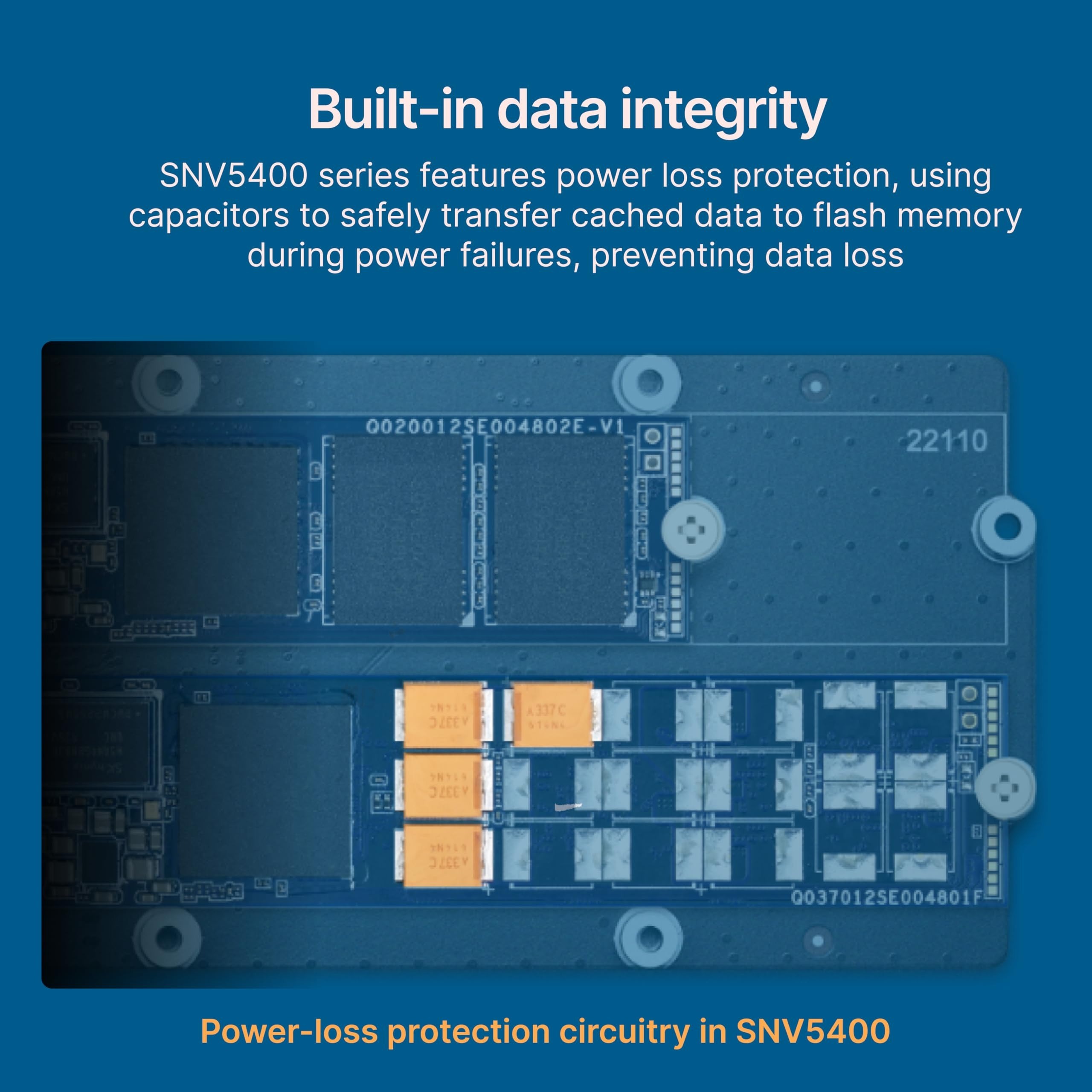SSD накопитель Synology M.2 NVMe PCIe 3.0 x4 3D NAND (TLC) 2280 800GB (SNV5420-800G) фото 