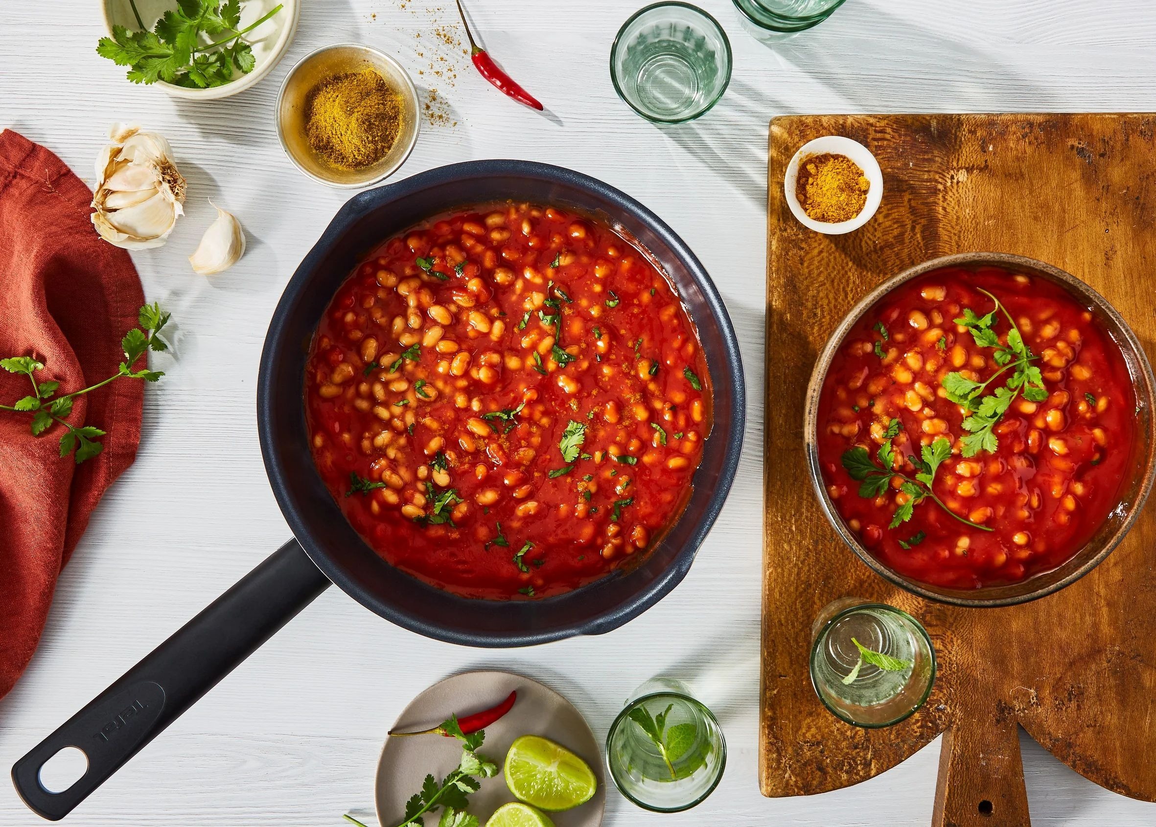 Сковорода с крышкой Tefal Day by Day, 24см, с крышкой, черный (B5580423_SET) фото 