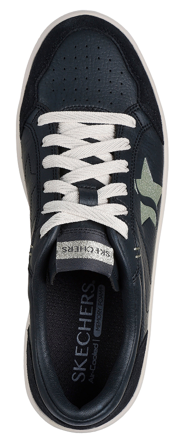 Кеды низкие женские Skechers 185176 BLK 40 (10 US) черные фото 