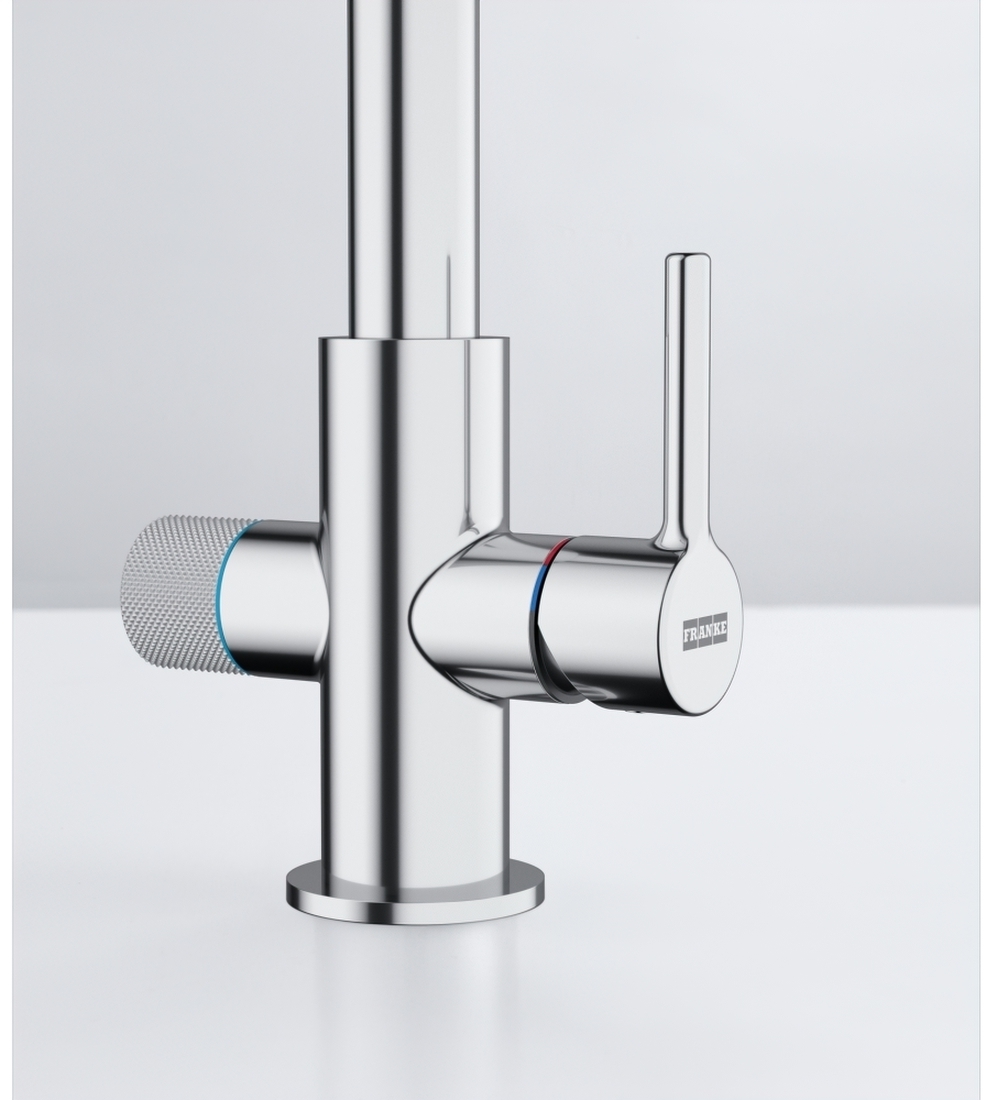 Смеситель для кухни Franke Lina J Clear Water 2.0, 216 мм, поворотный, хром (120.0730.806) фото 