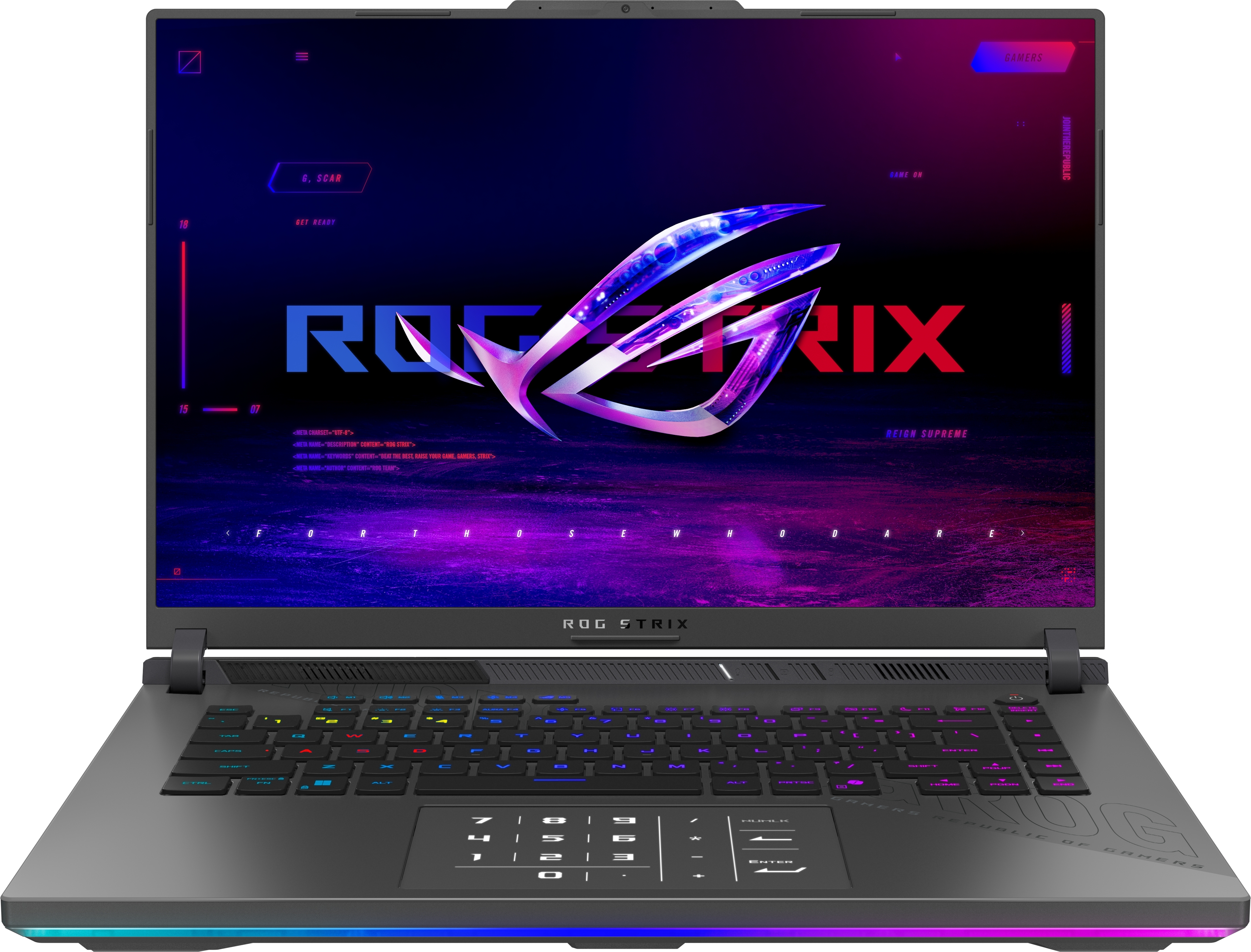 Ноутбук ASUS ROG Strix G16 G614PR-RV033 Eclipse Gray (90NR0NJ7-M005Y0)фото2