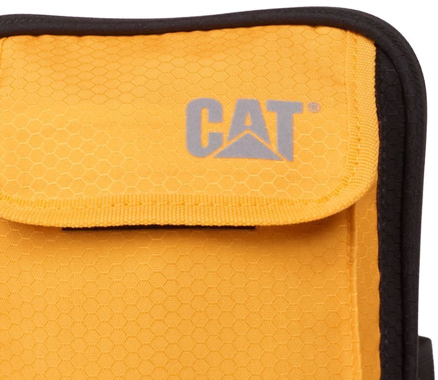 Сумка Caterpillar (CAT) Pollux Utility Bag 84876 13x17x2 см черно-желтая фото 5