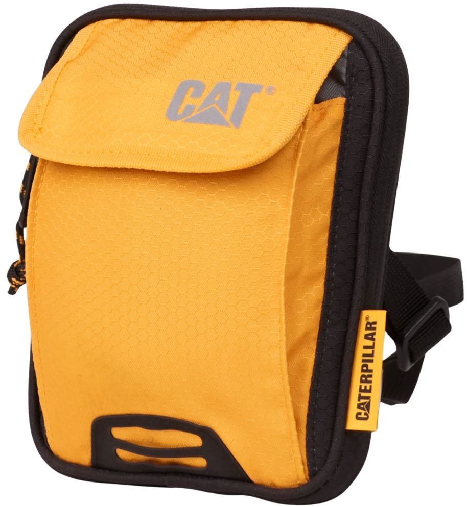 Сумка Caterpillar (CAT) Pollux Utility Bag 84876 13x17x2 см черно-желтая фото 3