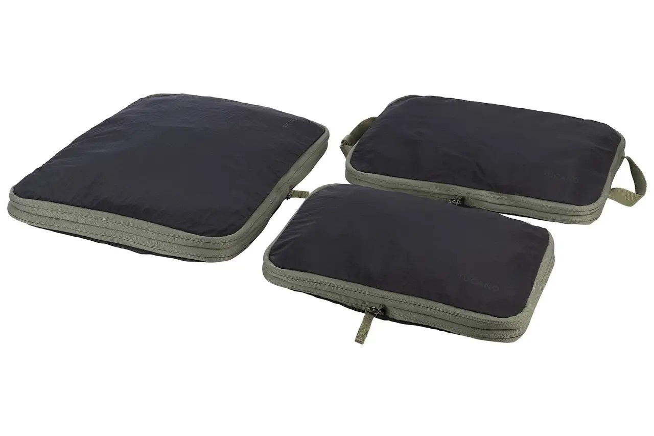 Набор чехлов для упаковки вещей, Tucano Pigio Travel 3 в 1, нейлон, чёрный (BPG-SET-BK) фото 