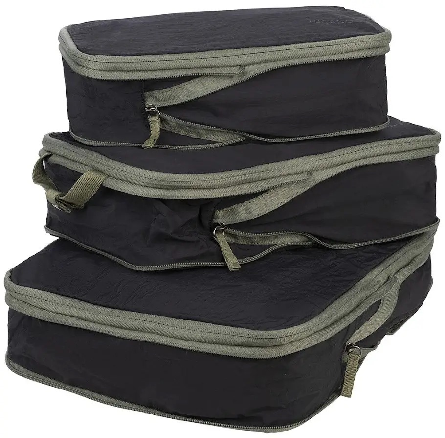 Набор чехлов для упаковки вещей, Tucano Pigio Travel 3 в 1, нейлон, чёрный (BPG-SET-BK) фото 