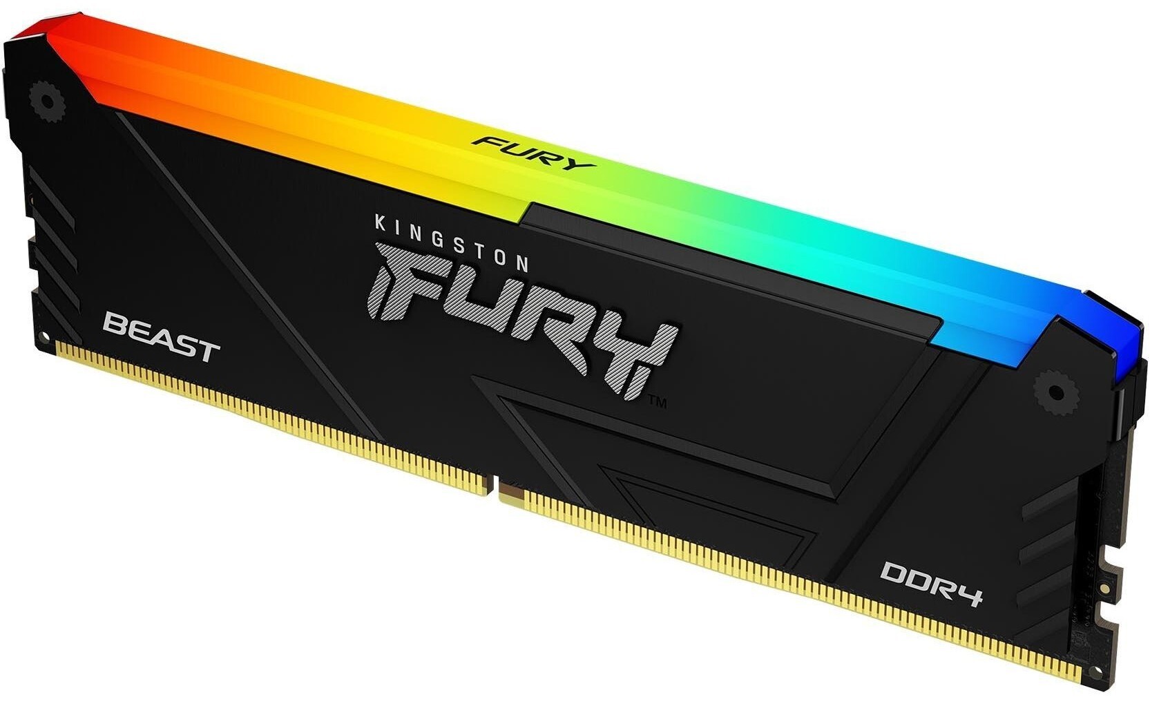 Память ПК Kingston DDR4 16GB 3200 FURY Beast RGB (KF432C16BB12A/16WP) фото 2