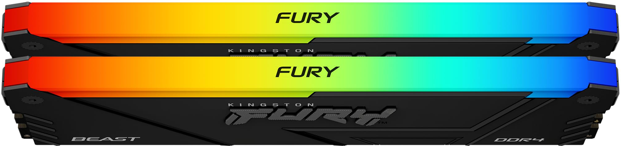 Память ПК Kingston DDR4 16GB KIT (8GBx2) 3200 FURY Beast RGB (KF432C16BB2AK2/16WP) фото 3