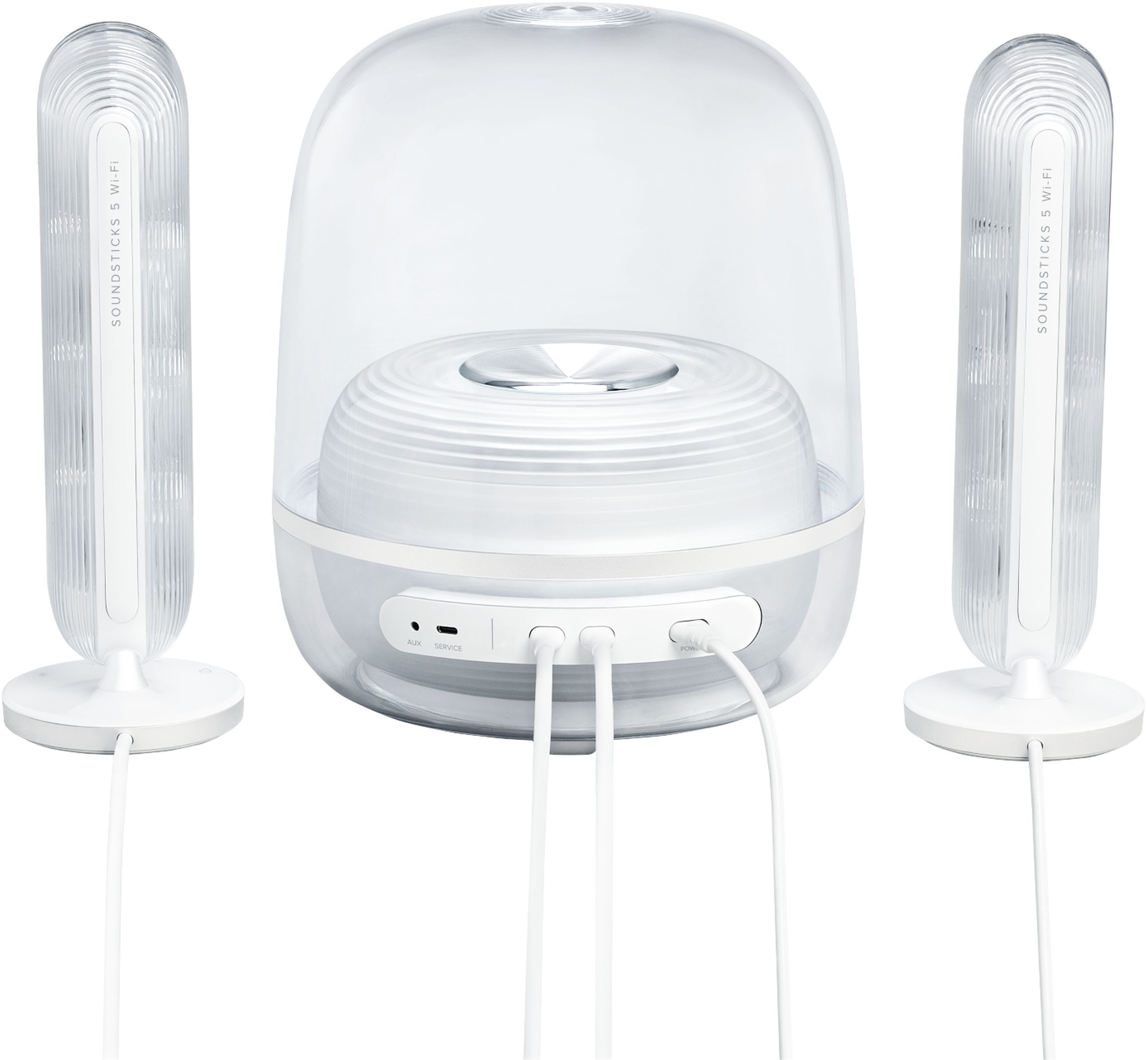 Акустическая система Harman-Kardon SoundSticks 5 Wi-Fi White (HKSOUNDSTK5WFWEP) фото 3