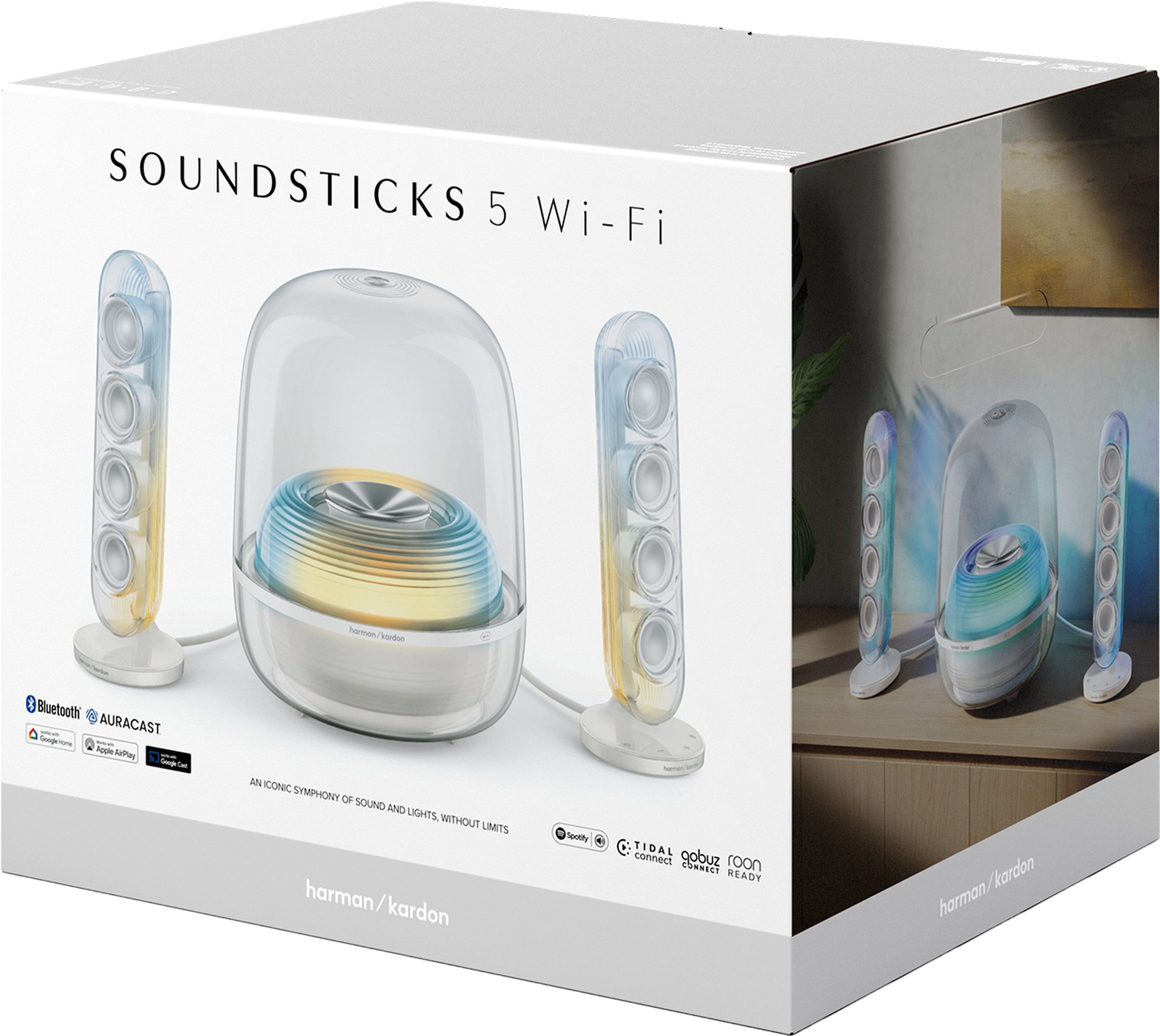 Акустическая система Harman-Kardon SoundSticks 5 Wi-Fi White (HKSOUNDSTK5WFWEP) фото 10