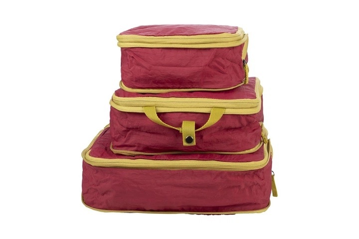 Набор чехлов для упаковки вещей, Tucano Pigio Travel 3 в 1, нейлон, бордовый (BPG-SET-BX) фото 