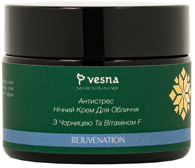 Антистресс Ночной крем с черникой и витамином F 50 г фото 2