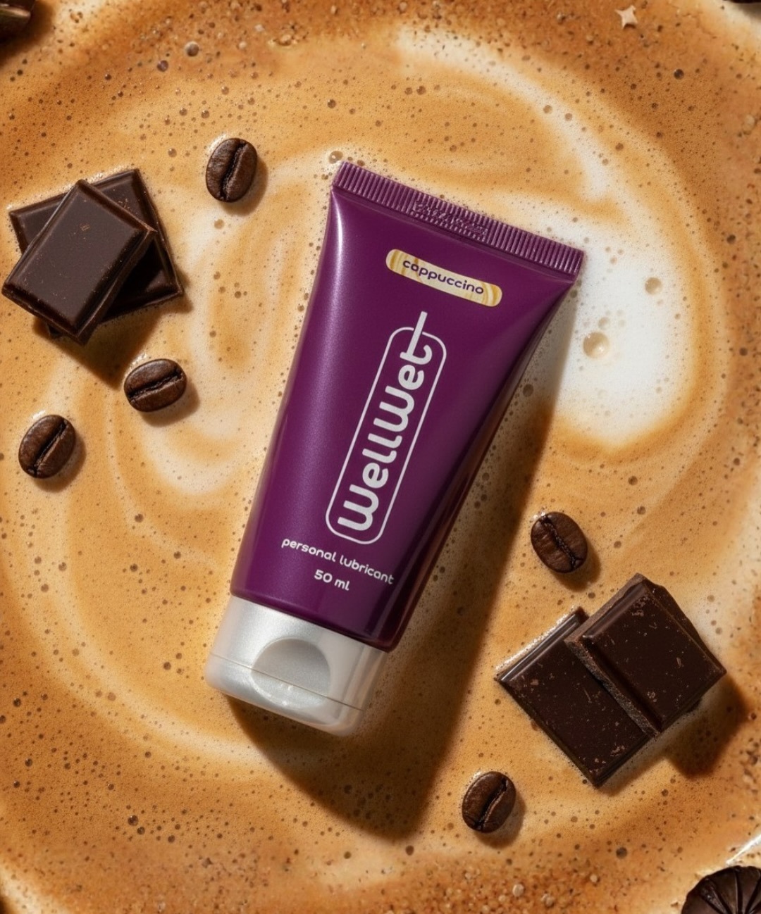 Лубрикант WellWet Оральный со вкусом Cappuccino 50 мл фото 3