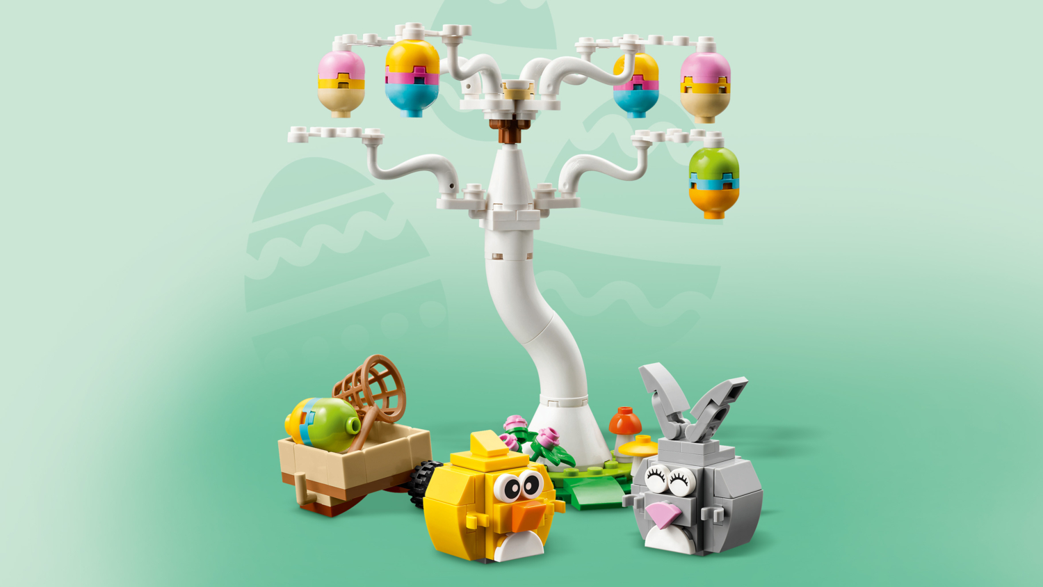 LEGO 40808 Iconic Пасхальный кролик и охота на куриные яйця фото