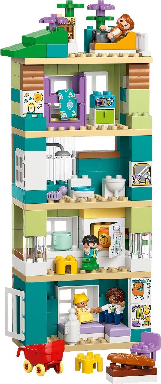 LEGO 10470 DUPLO Town Современный семейный дом с фигурками 3 в 1 фото 3