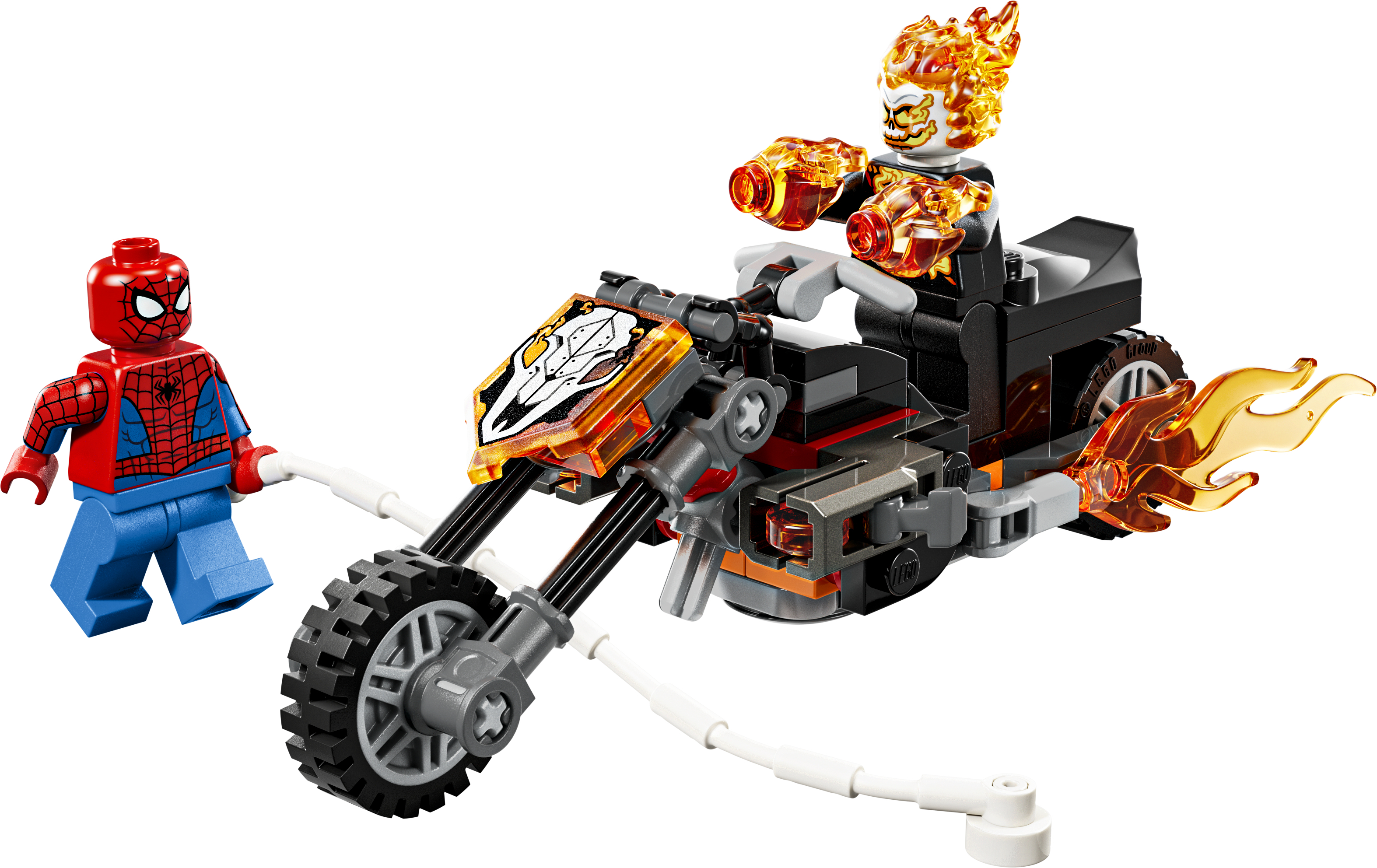 LEGO 76335 Super Heroes Людина-павук vs. Примарний вершник на мотоцикліфото2