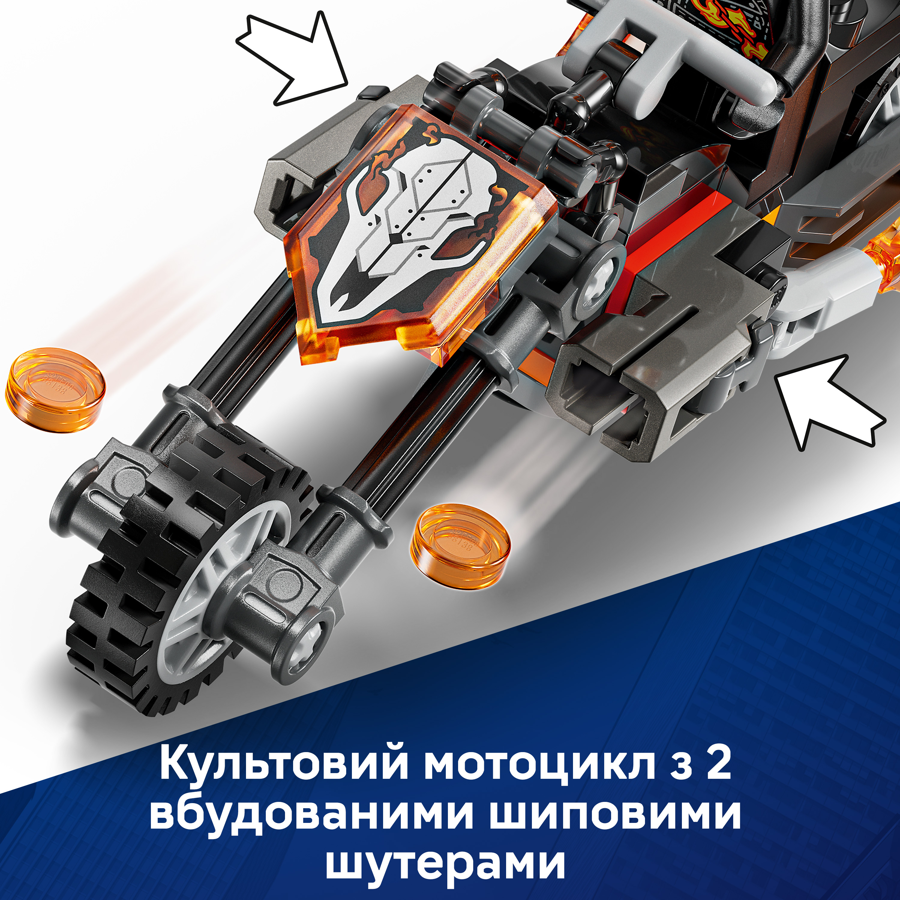 LEGO 76335 Super Heroes Людина-павук vs. Примарний вершник на мотоцикліфото4