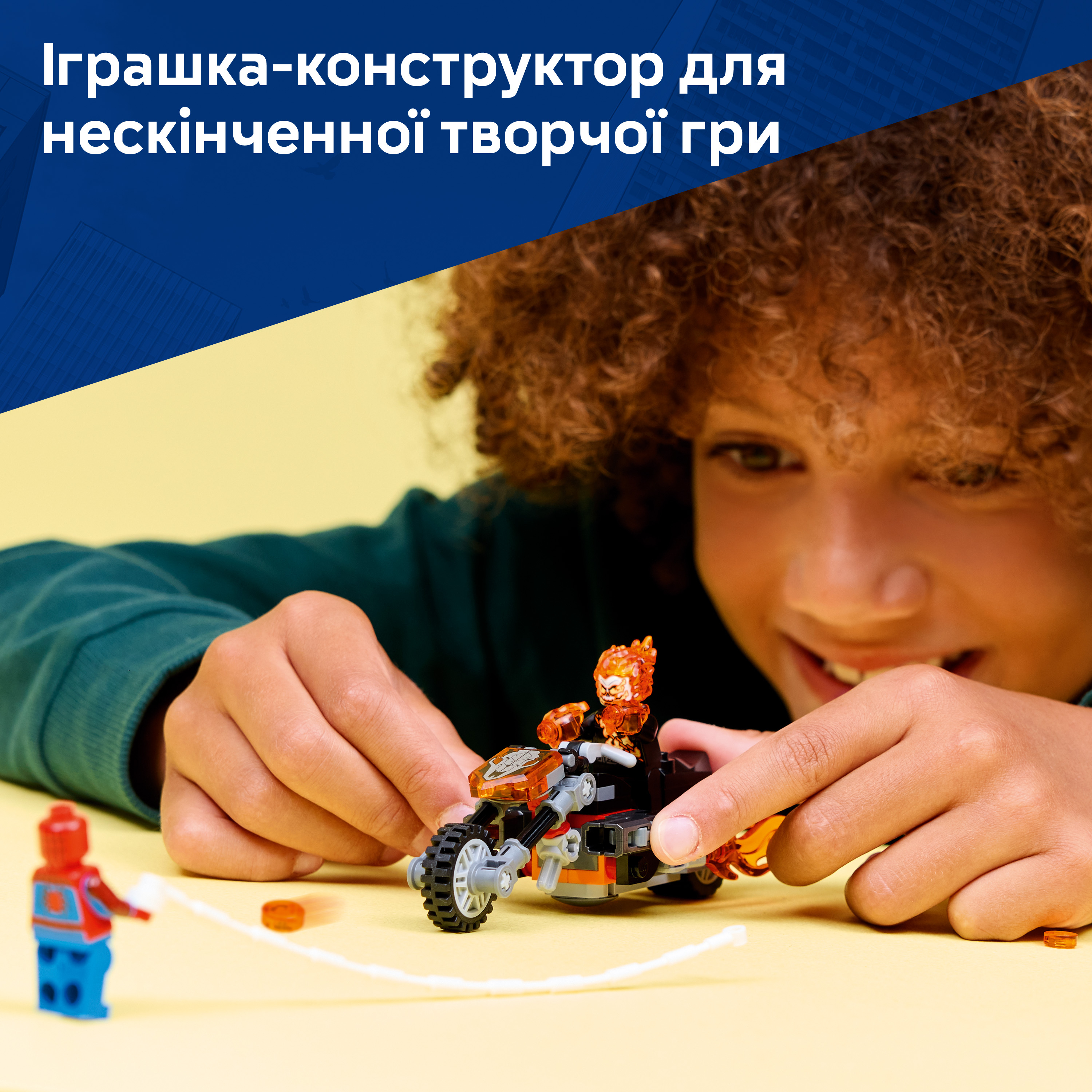 LEGO 76335 Super Heroes Людина-павук vs. Примарний вершник на мотоцикліфото5