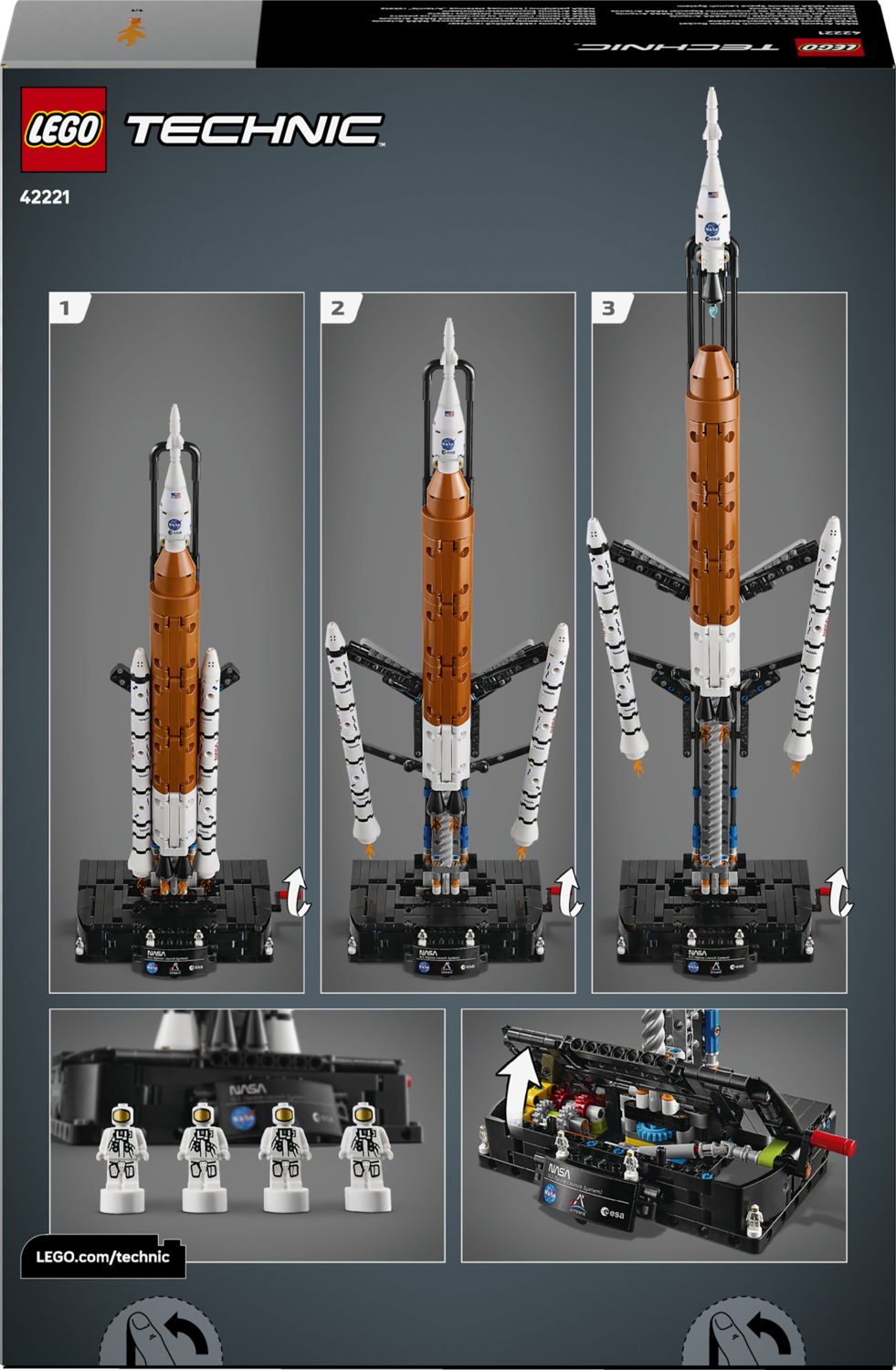 LEGO 42221 Technic Ракета с системой космического запуска NASA Artemis фото