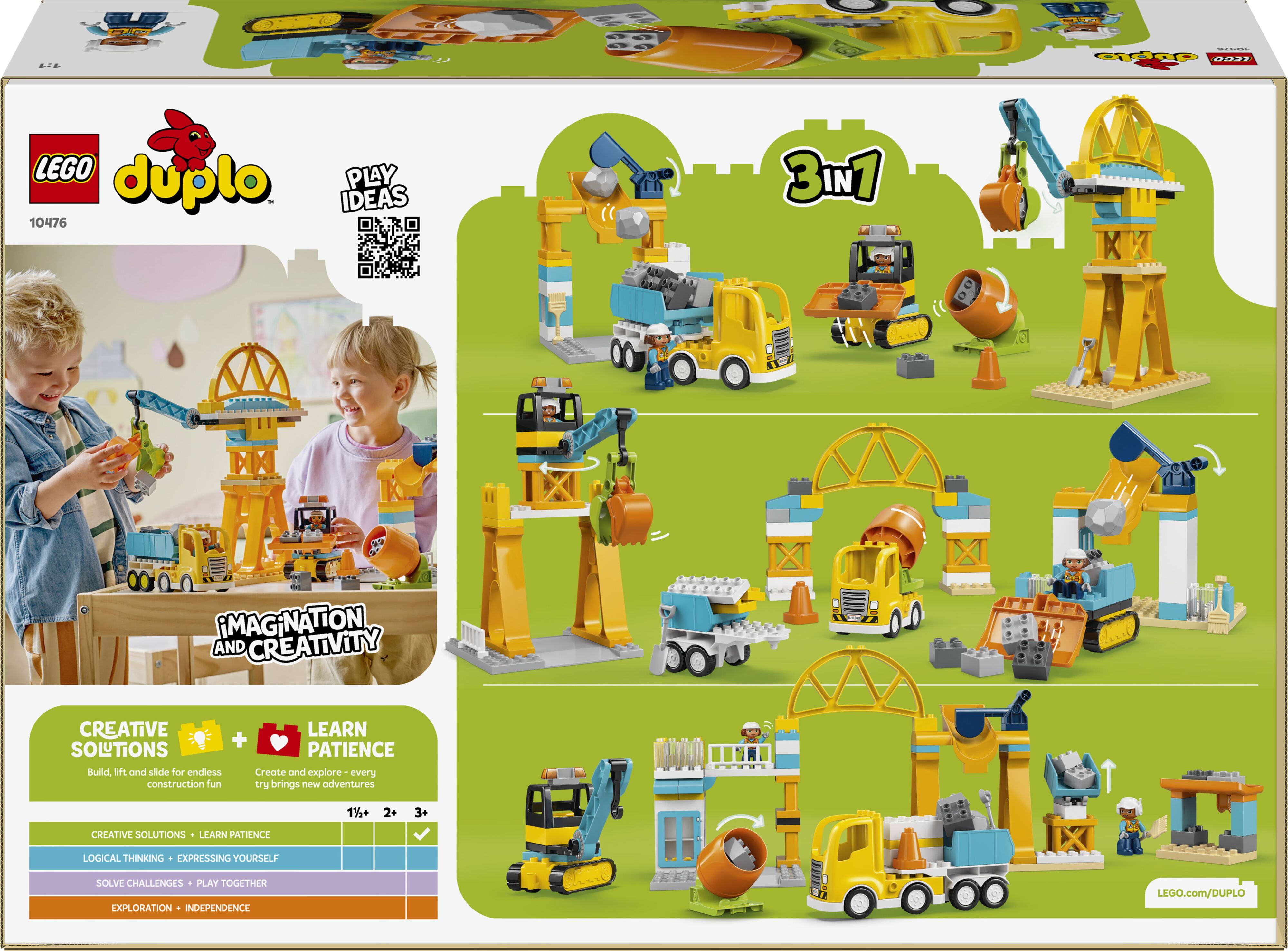 LEGO 10476 DUPLO Town 3-в-1 Будівельний майданчик і технікафото13