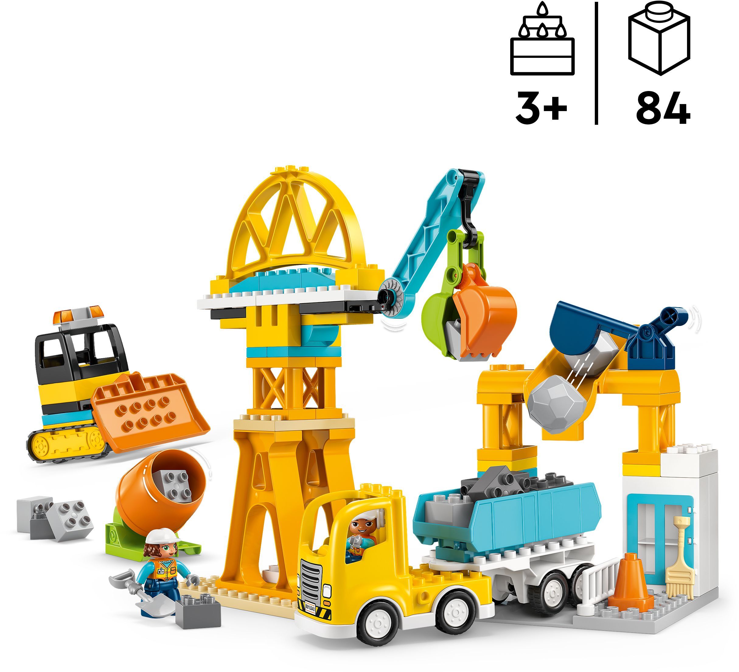 LEGO 10476 DUPLO Town 3-в-1 Будівельний майданчик і технікафото2