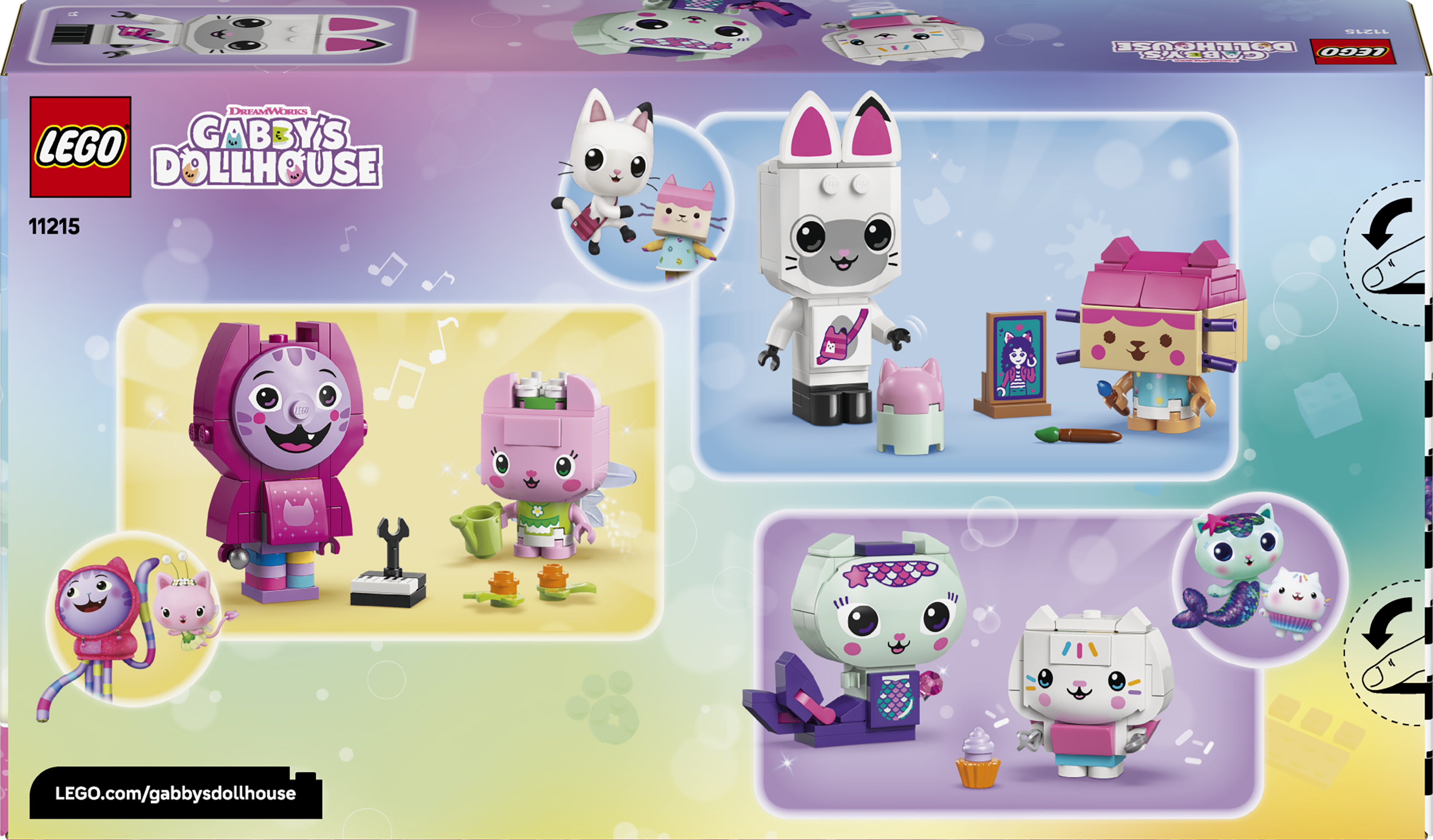 LEGO 11215 Gabby's Dollhouse Друзья-коты Ґабби с кубиков фото 12