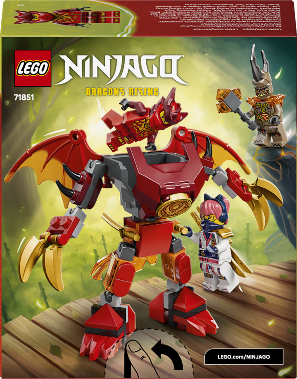 LEGO 71851 Ninjago Бойовий набір робота Дракона Каяфото