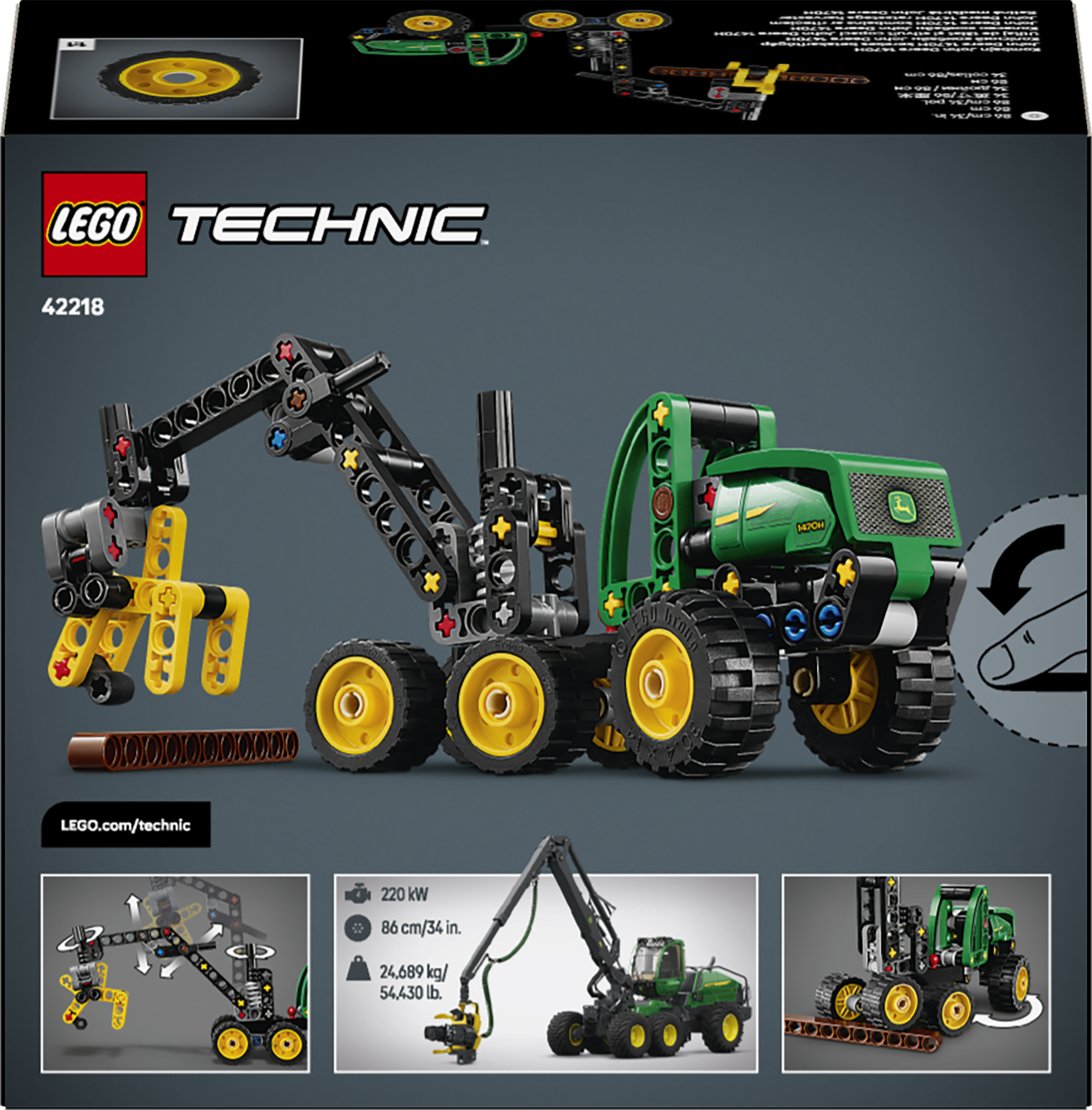 LEGO 42218 Technic Колісний комбайн John Deere 1470Hфото15