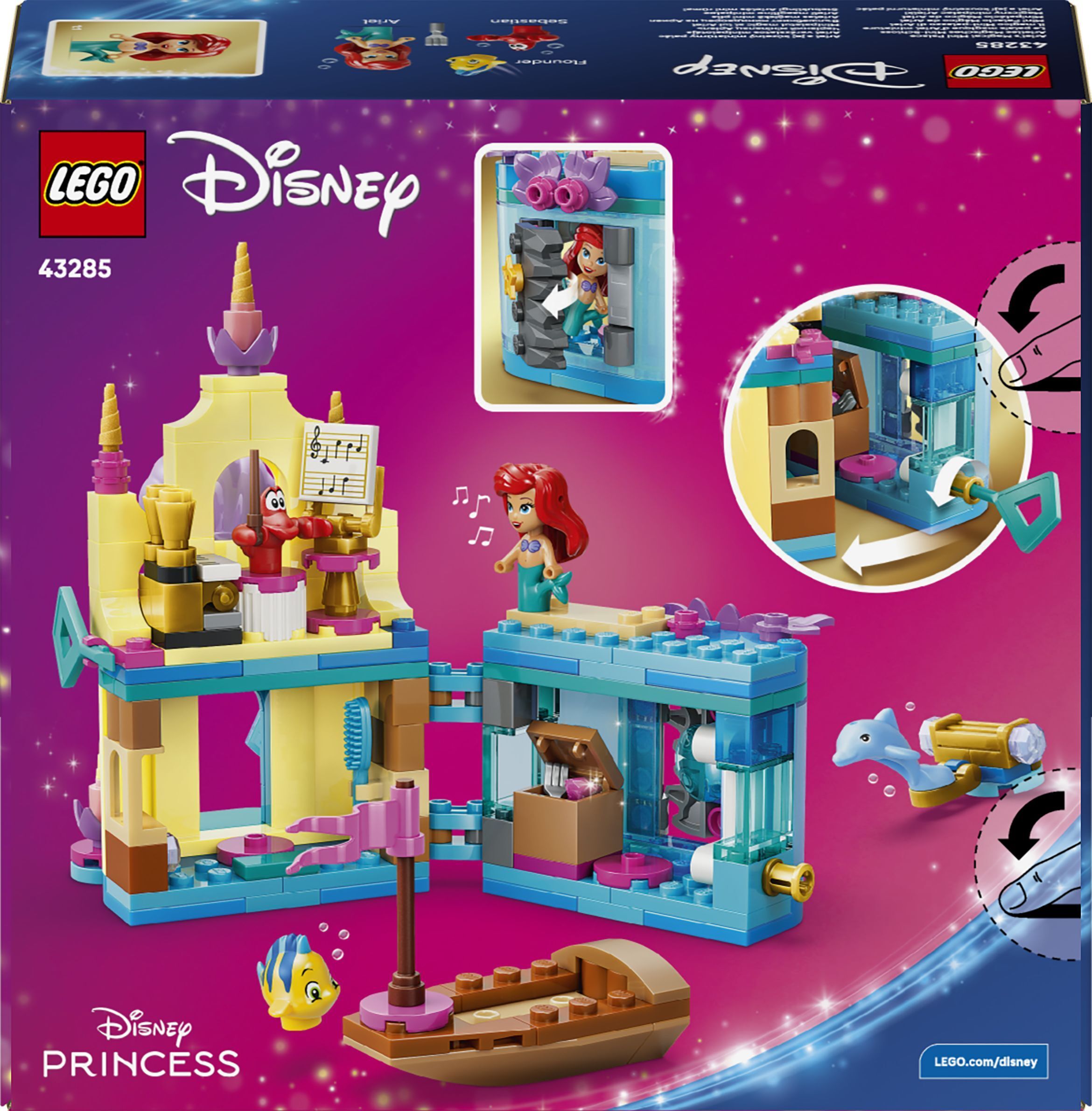 LEGO 43285 Disney Princess Волшебный минидворец Ариэль фото 15