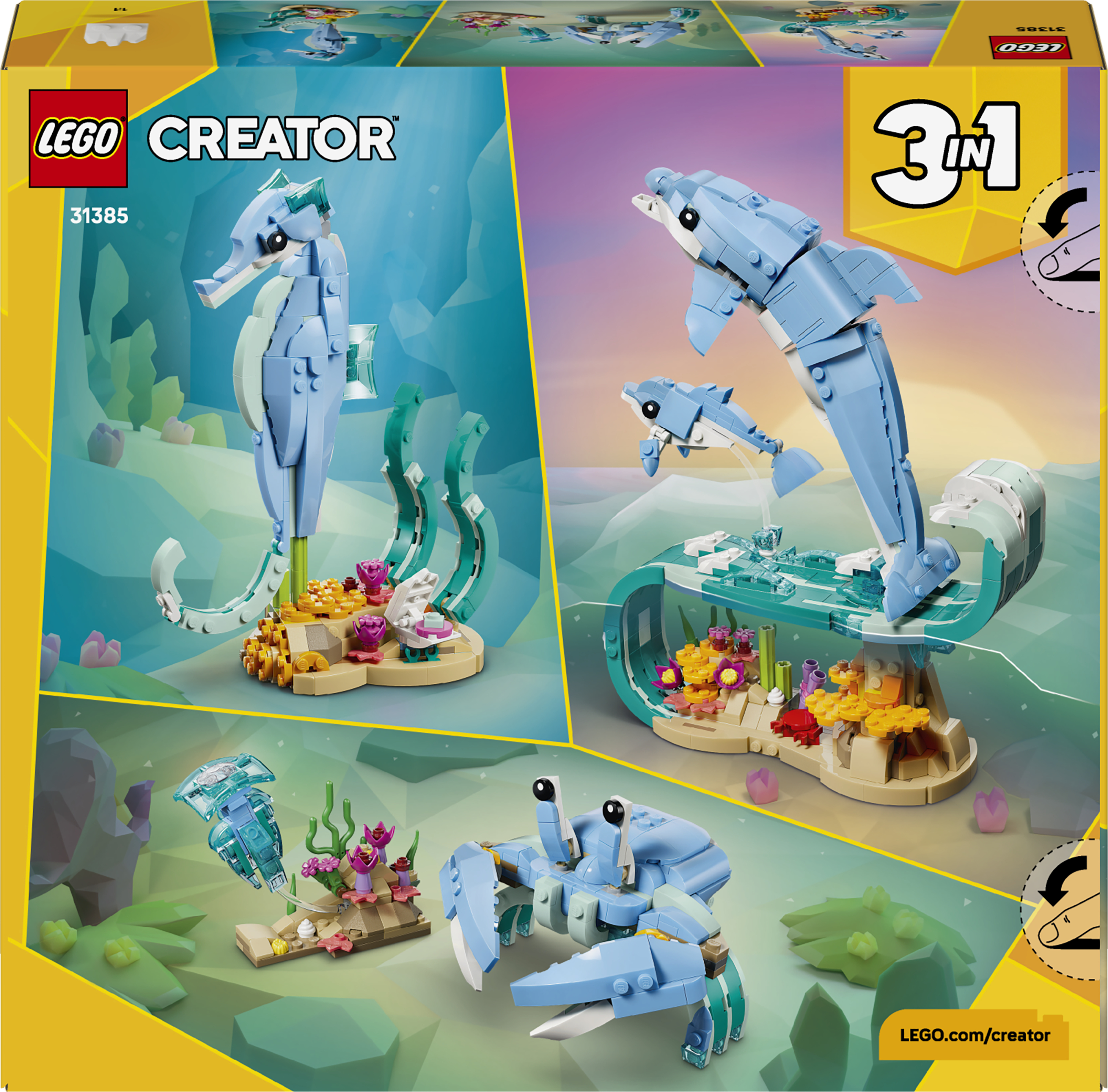 LEGO 31385 Creator Морськие животные: красивые дельфины фото 14