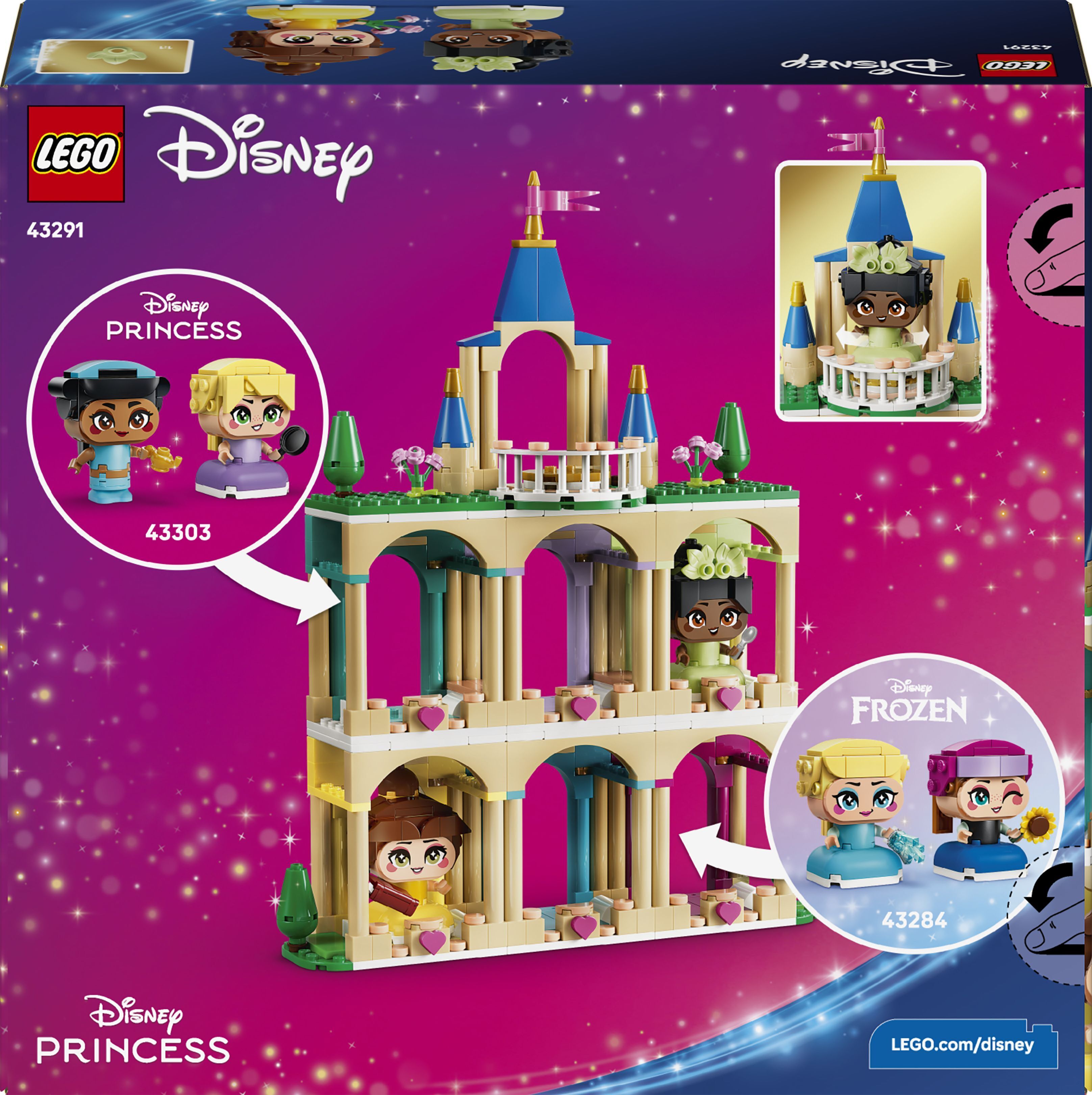 LEGO 43291 Disney Princess Мініпринцеси Бель і Тіана з замкомфото15