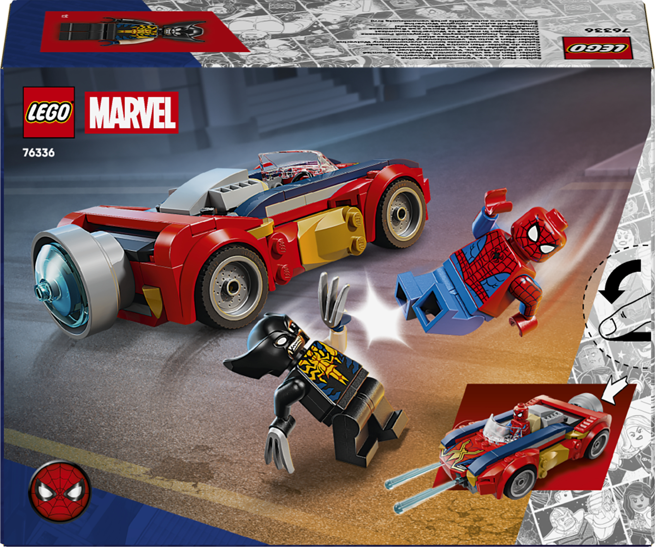 LEGO 76336 Marvel Автомобиль Человека-паука vs. Отравленый Росомаха фото 11