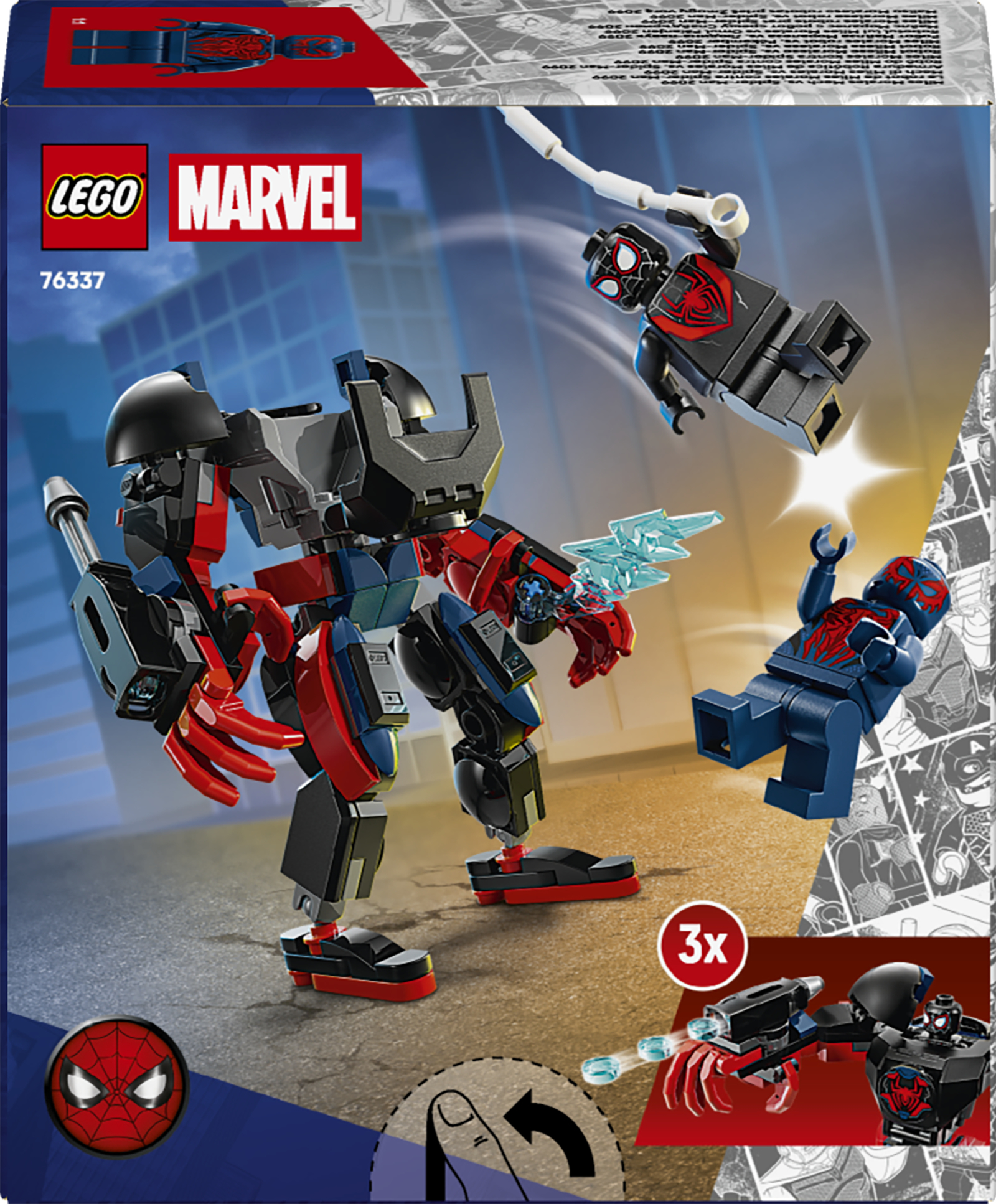 LEGO 76337 Marvel Робот Майлза Моралеза vs. Человек-паук 2099 фото 13