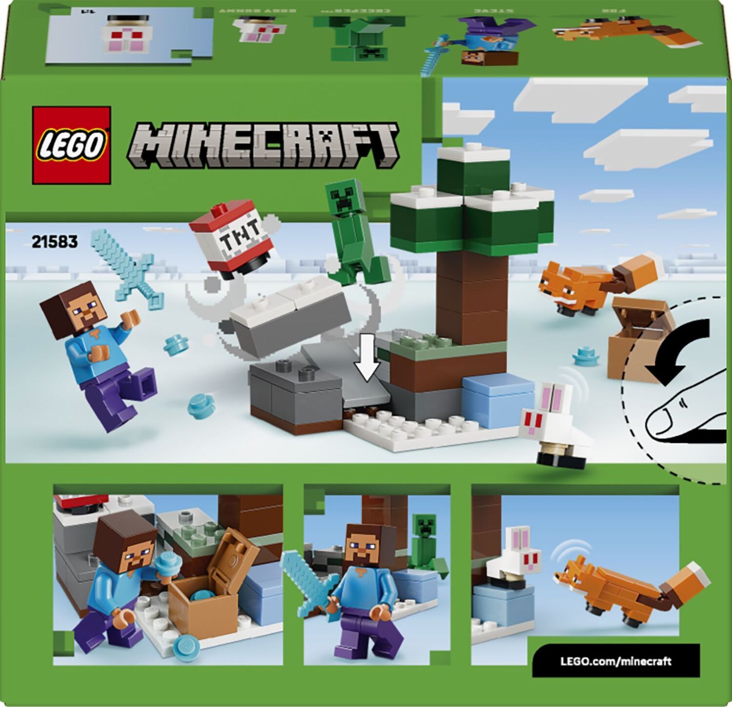 LEGO 21583 Minecraft Пригоди Стіва в тайзіфото