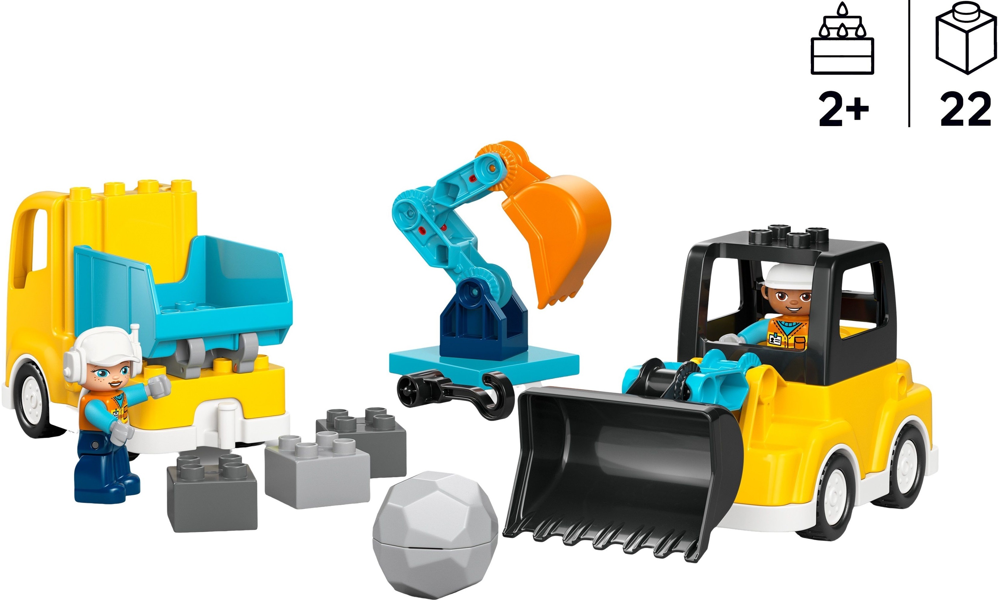 LEGO 10475 DUPLO Town 3-в-1 Будівельна технікафото2