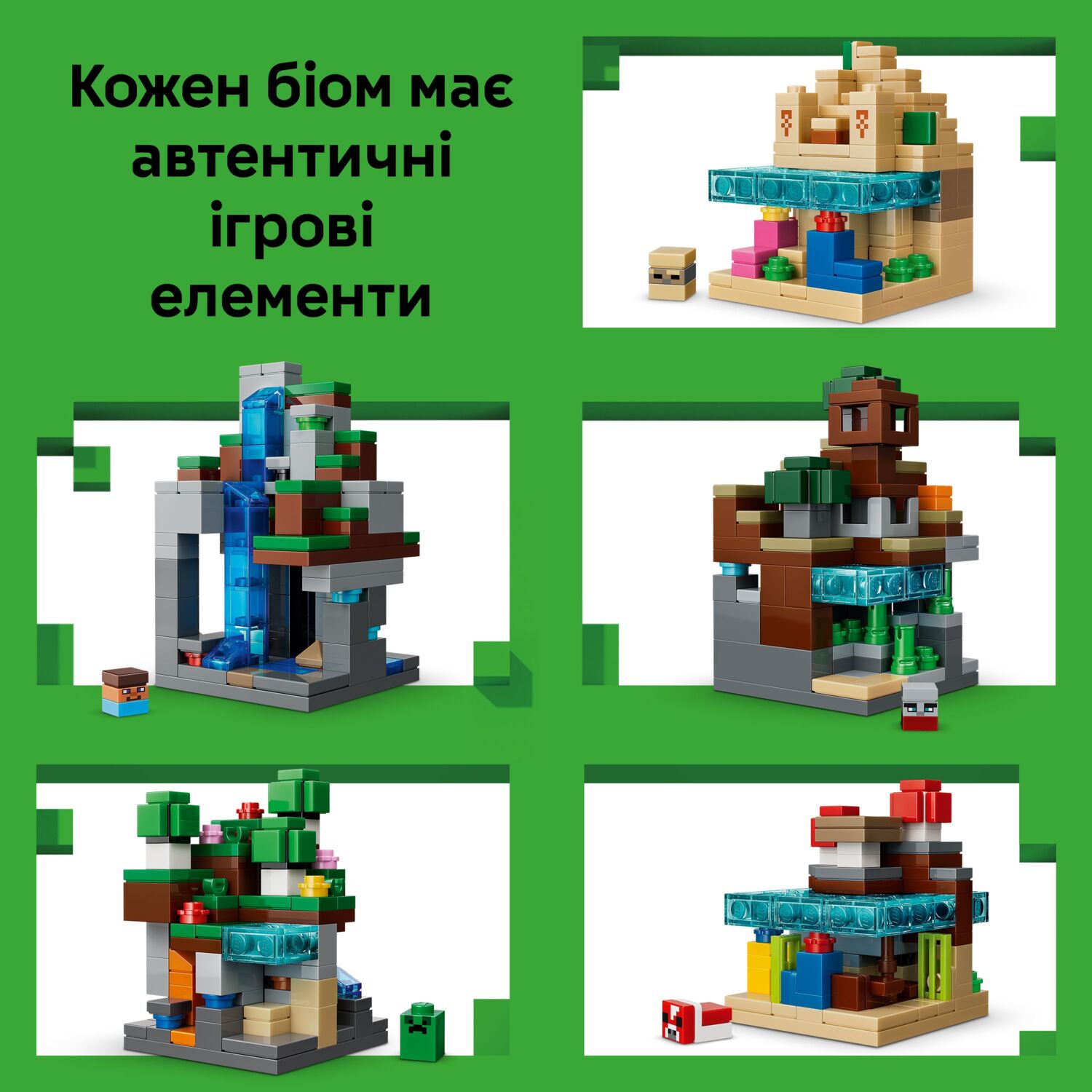 LEGO 21589 Minecraft Мінібіомифото